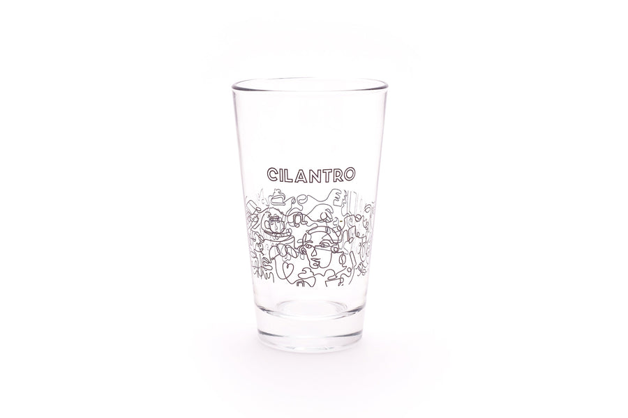 Cilantro's Doodled Glass Cup (350ml) Cilantro 